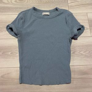 UO Perfect Ribbed Basic Baby Tee